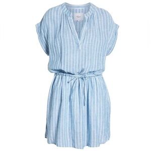Rails Rails Emma Stripe Linen Blend Mini Dress XS